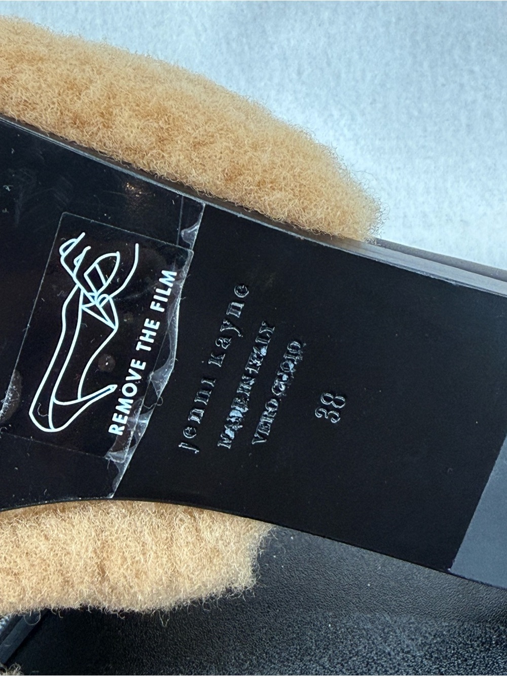 Jenni Kayne Cozy Faux Shearling Slides - Camel/Tan - Picture 6 of 7